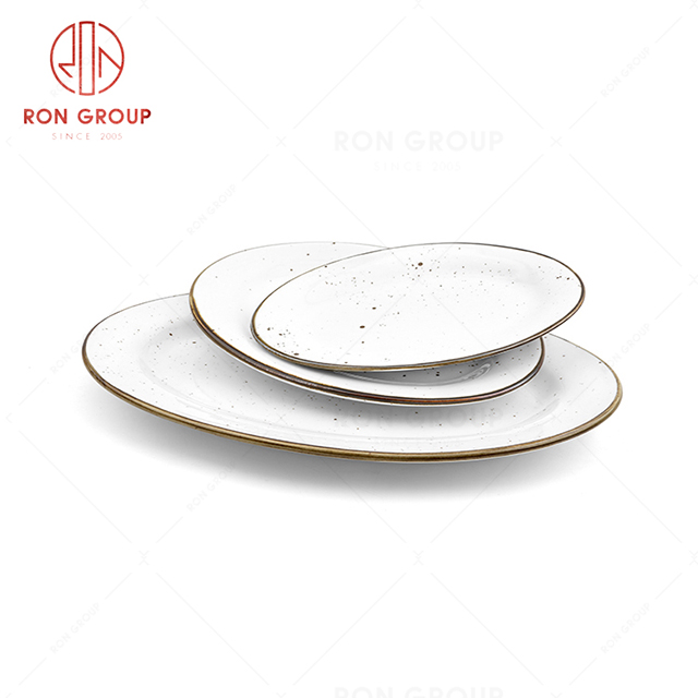 RonGroup New Color Chip Proof  Collection Cream White  - Fish Plate 