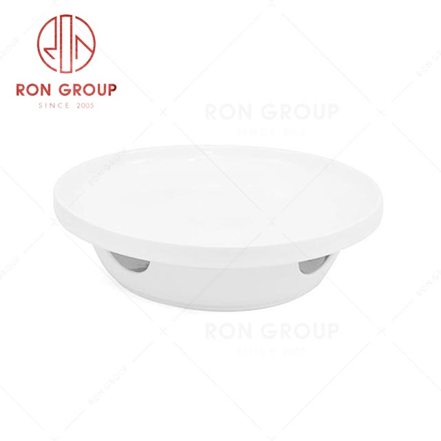 RN0037P06533-36 Hot Selling  High Quality White Ceramic Soup Plate and Stove Seat