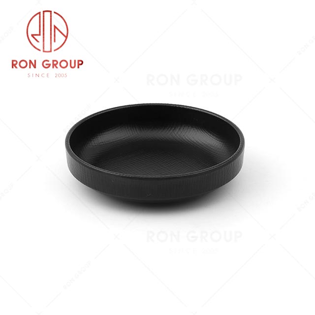 RN0011M00252 Wholesale High Quality Durable Rock Grey  Melamine Sauce Dish 