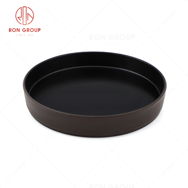 RN0004M00155-56  Hot Sale High Quality Durable Melamine Round Flat Plate