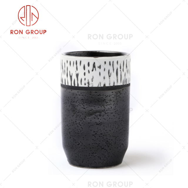 Japanese style cup with handle wholesale ceramic coffee cup for restaurant