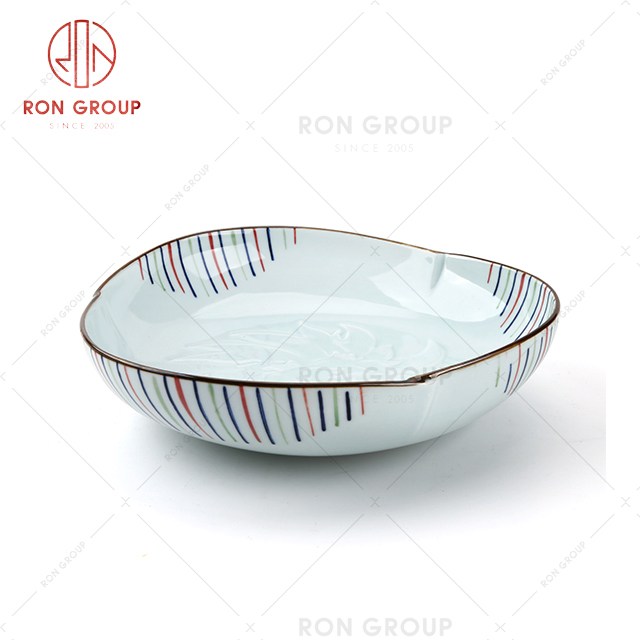 New products catering ceramic bow set ramen bowl natural porcelain bowl