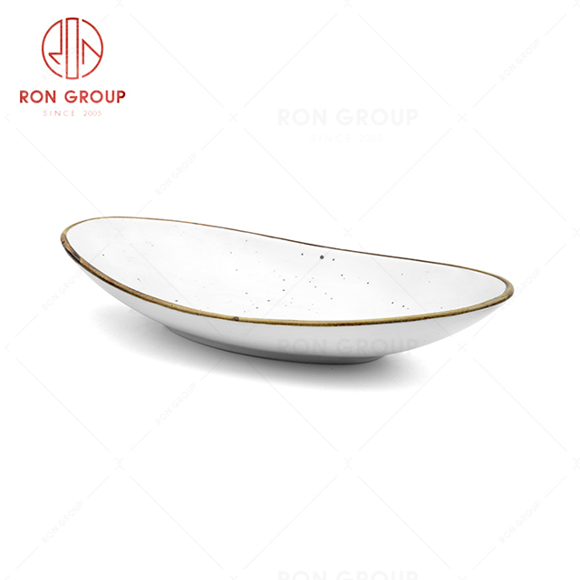 RonGroup New Color Chip Proof  Collection Cream White  - Snack Plate