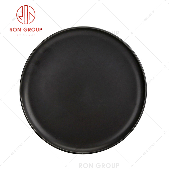 Wholesale cheap ceramic square plate custom porcelain dinner round plate