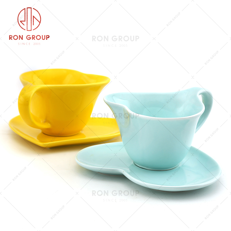 Heart shaped creative shape special restaurant cup set coffee shop lovely style cup