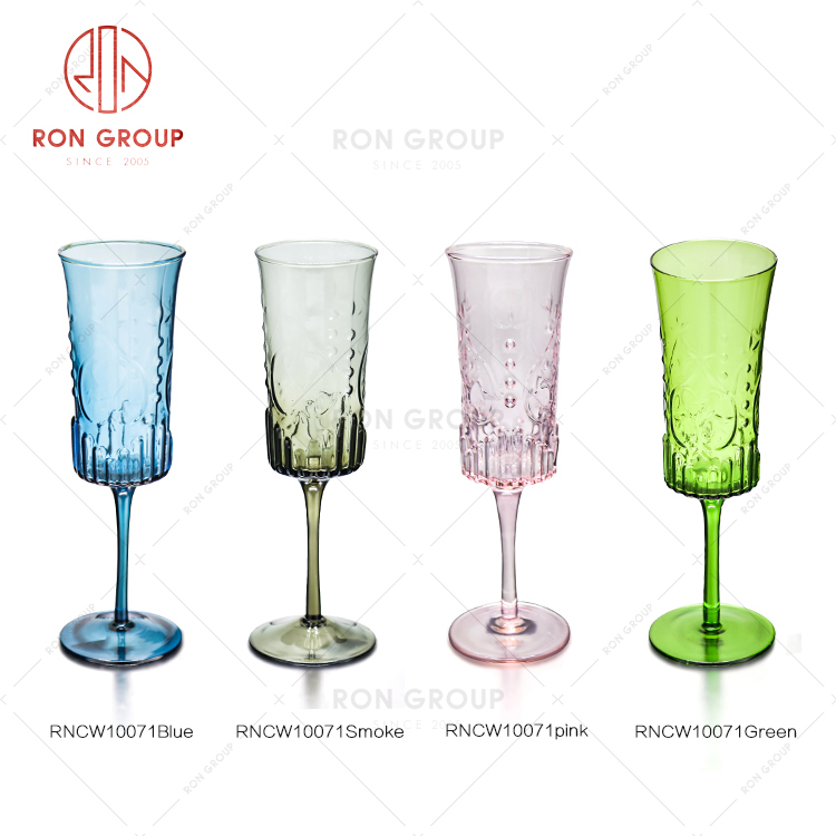 Manufacturer promotional glass cup multiple color glass selection glass beer mug wine cup