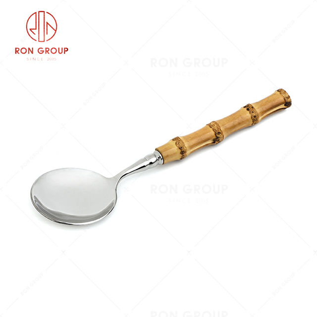 RN0178E00257 Hot Sale High Quality Stainless Steel Cutlery Sakura Series Soup Spoon