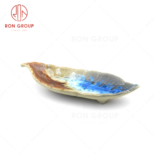 RN0660P00821 Wholesale High-end Unique Design Leaf -shape Plate