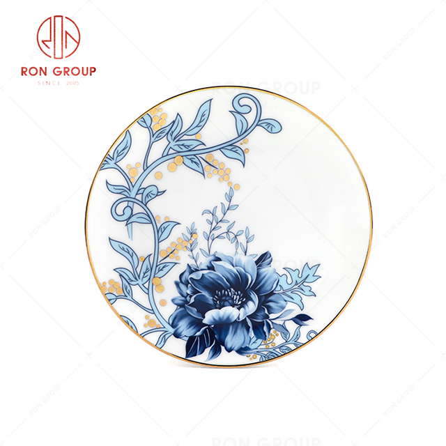 RN0203P00084 Wholesale Unique Design Chinese Style Bone China Dish