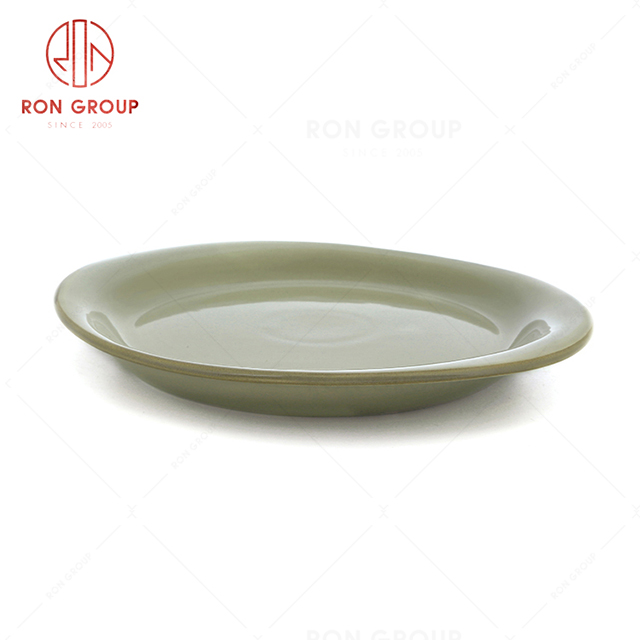 RonGroup New Color Morandi Chip Proof Porcelain  Collection - Ceramic Dinnerware Watermelon Bowl