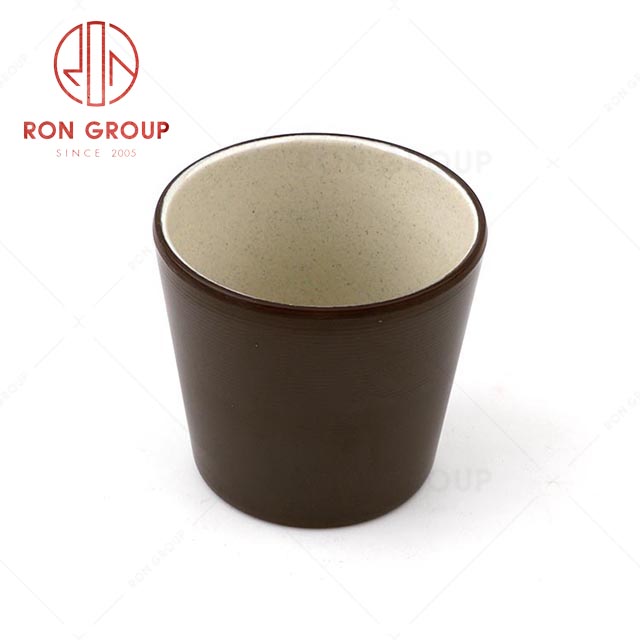 RN0011M02109 Wholesale Durable Terracotta Brown Series Melamine Cup