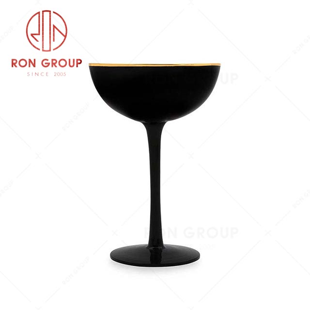 RN0048G00049 Hot Sale Classic Gold Rim Glass Margarita Glass