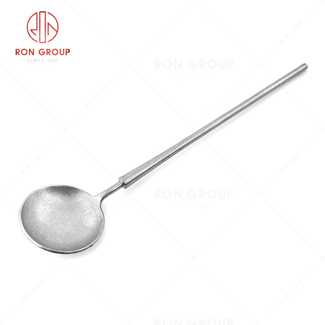 RN0050E01811 Hot Sale High Quality Exquisite Durable Silver Stainless Steel Soup Spoon