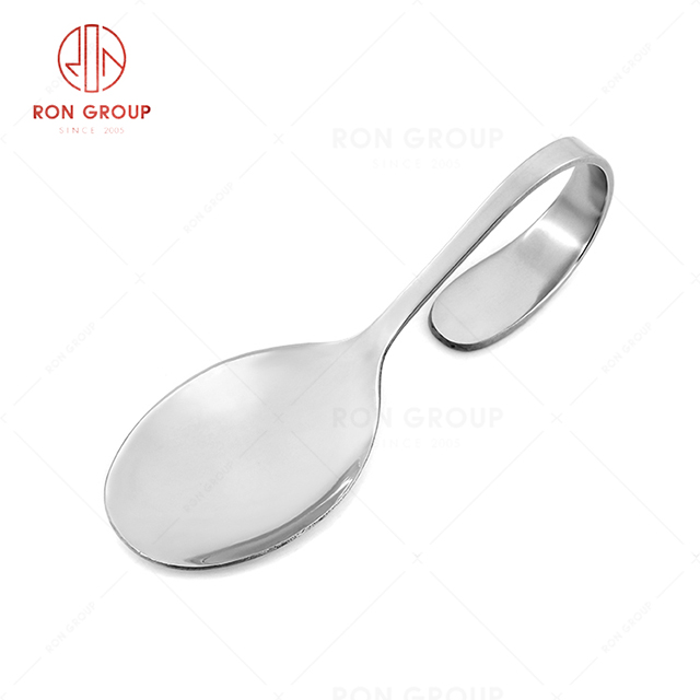 RN0050E01904 Wholesale High Quality Durable Silver Stainless Steel Curve Spoon