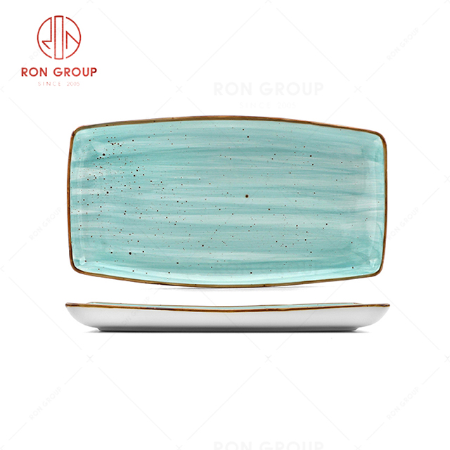 RN0037P08285-86  Wholesale High Quality Durable Chip Proof Porcelain Rectangular Plate