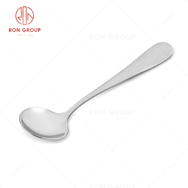 RN0050E01893 Wholesale High Quality Durable Silver Stainless Steel Soup Spoon