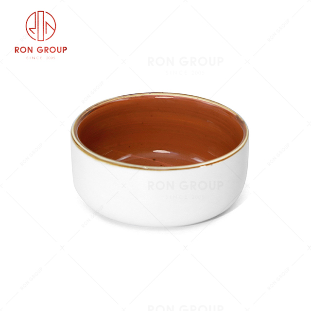 RN0037P03428 Wholesale Chip Proof Porcelain Tomato Jam Series  Bowl