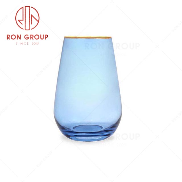 RN0048G00075 Wholesale Simple and Elegant  Gold Rim Wedding Liqueur Glass