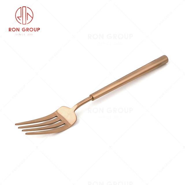 RN0178E00075 Hot Selling High Quality  Rose Gold Stainless Steel Cutlery Barton Series-- Table Fork