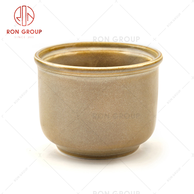 Household restaurant hotel stoneware round cheap japanese ceramic coffee mugs