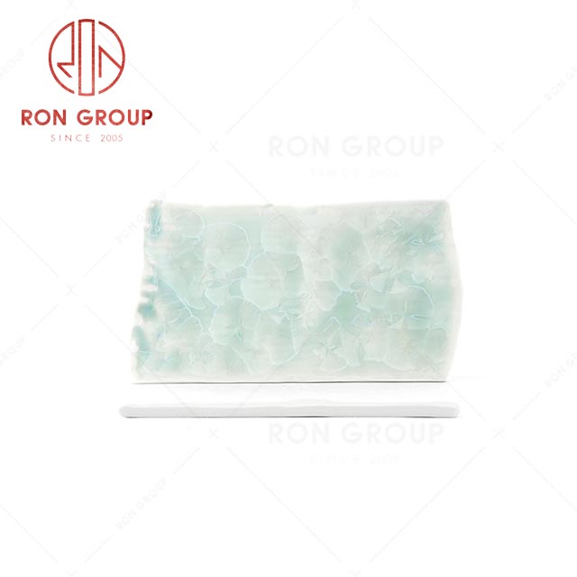 RN0660P00596 Wholesale Unique Design Exquisite Ceramic Rectangular Flat Plate