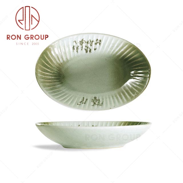 RN0039P02640 Hot Selling Exquisite and Elegant Porcelain Egg Shaped Plate