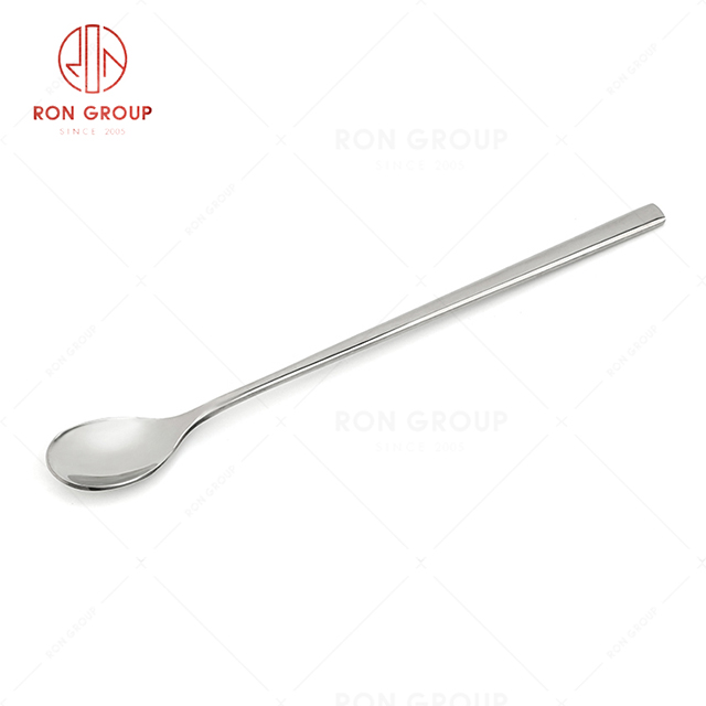 RN0178E00414 Hot Sale High Quality Silver Stainless Steel Cutlery New Era Series-- Ice Tea Spoon