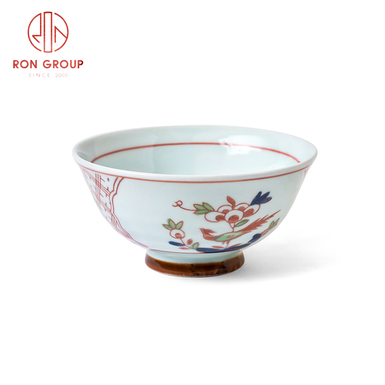 Hot sale Asian style porcelain dinnerware set restaurant hotel supplies porcelain rice bowl