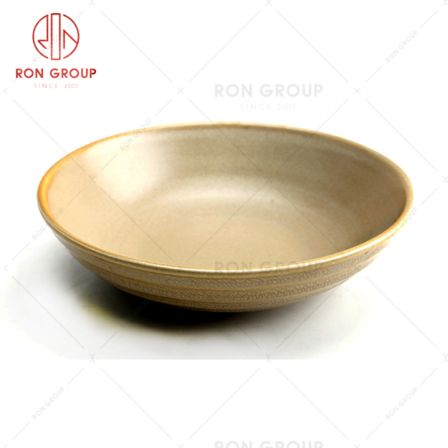 Wholesale  ceramic shadow bowl reusable porcelain hotel restaurant home moderncheap price top