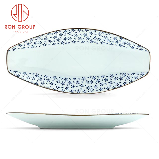 RNPS086FX  Hot Sale High Quality Exquisite Ceramic Boat Plate