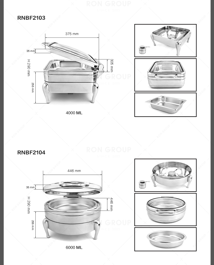 Full flip stainless steel circular visual dining stove hotel buffet stove thermal insulation circular electric dining stove soup stove