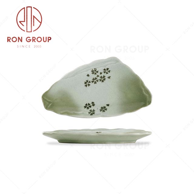 RN0039P02619 Hot Sale High Quality Unique Ceramic Triangular Plate