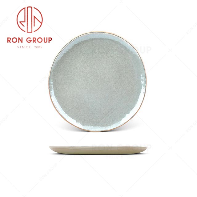 RN0041P01392-94 Wholesale High Quality  Exquisite Blue Ceramic Shallow Plate