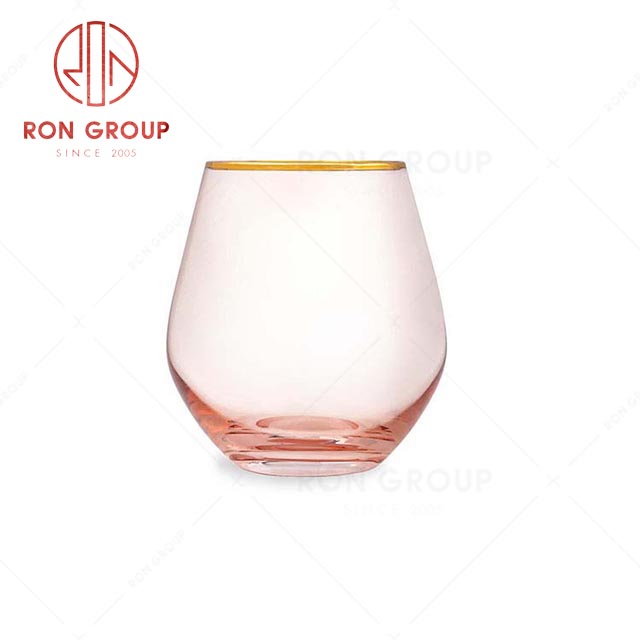 RN0048G00038  Hot Selling Healthy and Safe Gold Rim Liqueur Glass