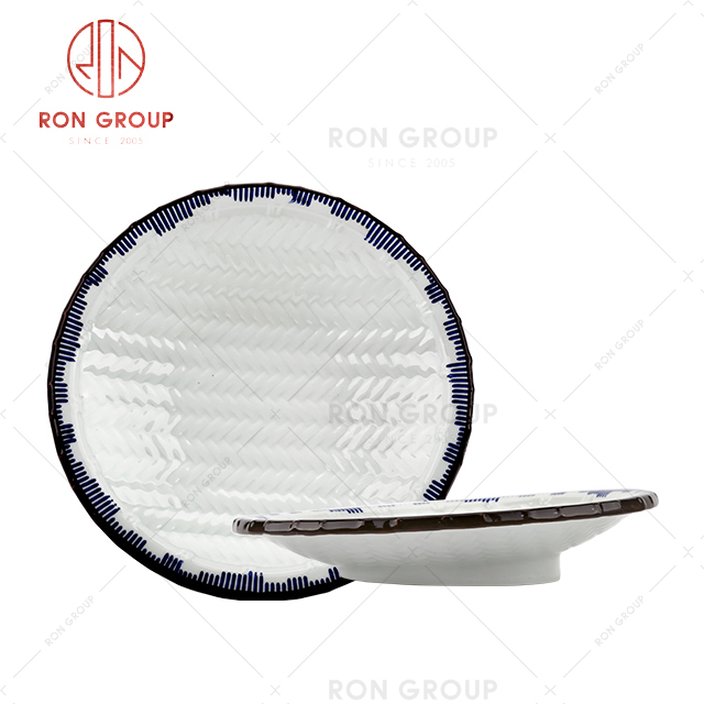 hot sale Japanese restaurant plates and dishes set fine dinner charger plate for sale