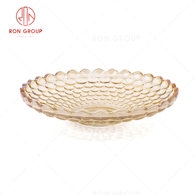 RN0053G00241 Hot Sale High Quality Beautiful and Durable Glass Fruit Plate