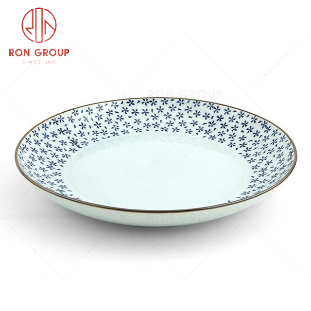 RNPS069FX-070-071-072 Hot Selling High Quality Elegant Porcelain Shallow Soup Plate