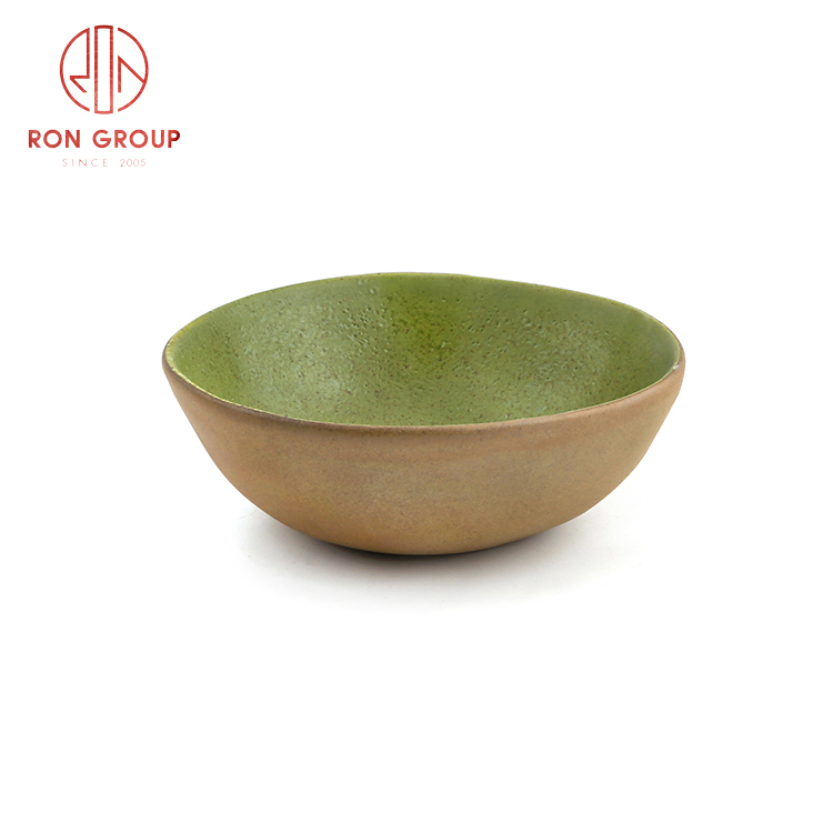 New arrived cheap price Asian style ceramic dinnerware set restaurant hotel use ceramic abnormal bowl