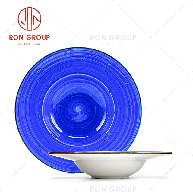 Top quality ceramic dish set ceramic plate restaurant dinnerware set in stock