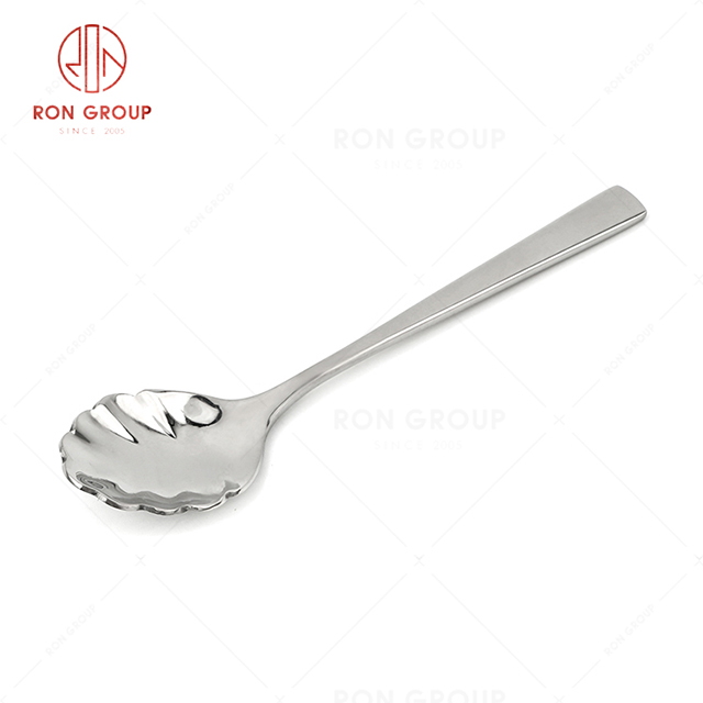 RN0178E00415 Hot Sale High Quality Silver Stainless Steel Cutlery New Era Series-- Sugar Spoon