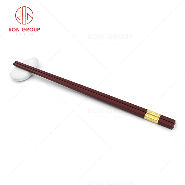 RN0573S00166  Hot Sale Asian Style Delicate Durable Alloy Chopsticks