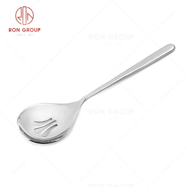 RN0050E01721 Hot Sale High Quality Sturdy and Durable Stainless Steel Long Colander Spoon 