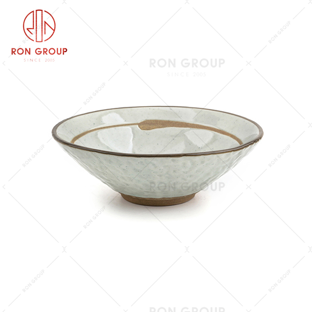 Manufacturer direct selling restaurant ceramic tableware classic hotel rice soup bowl