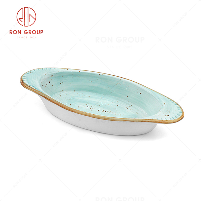 RN0037P08276  Wholesale High Quality Chip Proof Sky Blue Boat Plate