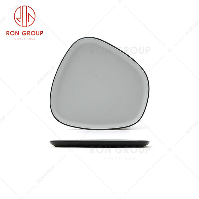 RN0011M02379-382  Wholesale High Quality Durable Rock Trapezoidal Plate Grey Melamine