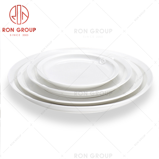 Hotel project supplier ceramic dinnerware professional ceramic factory display plate