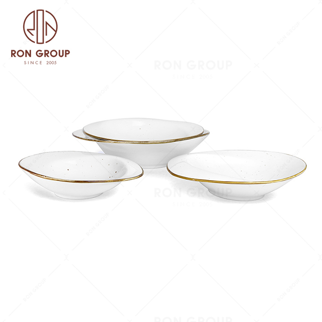 RonGroup New Color Chip Proof  Collection Cream White  - Odd Soup Bowl 