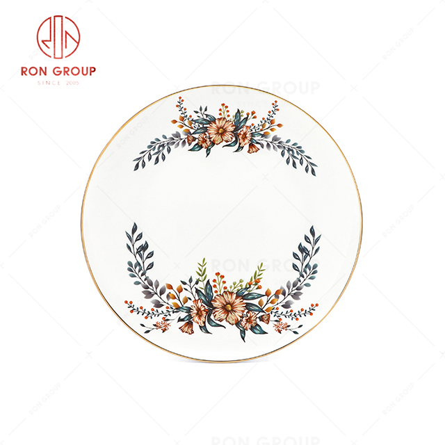 RN0203P00107 Hot Sale Unique Design Bone China Plate