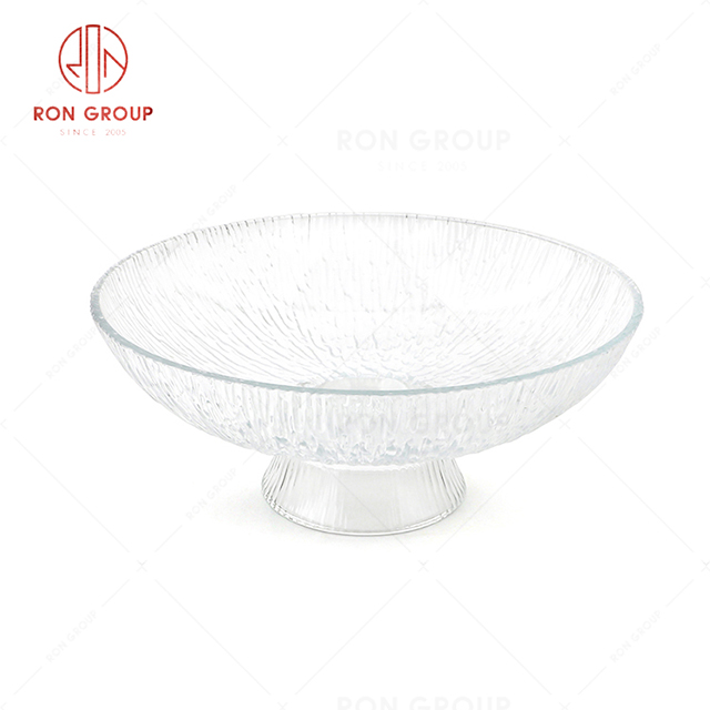 RN0053G00306  Wholesale High Quality Exquisite and Durable Glass Fruit Plate