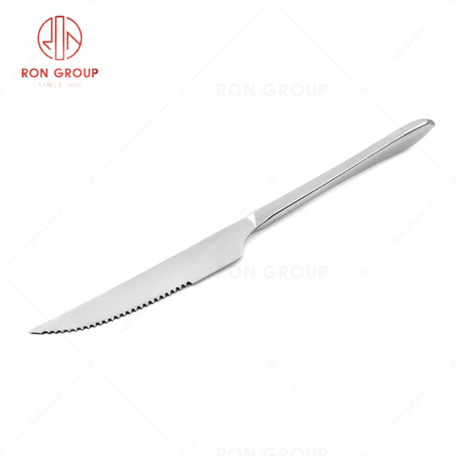 RN0050E01695 Wholesale High Quality Exquisite and Practical Silver Stainless Steel Steak Knife